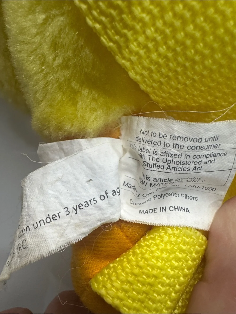Tweety-Style Plush Pet Carrier Backpack - Yellow & Orange